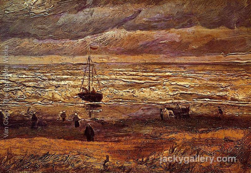 The Beach at Scheveningen, Van Gogh painting